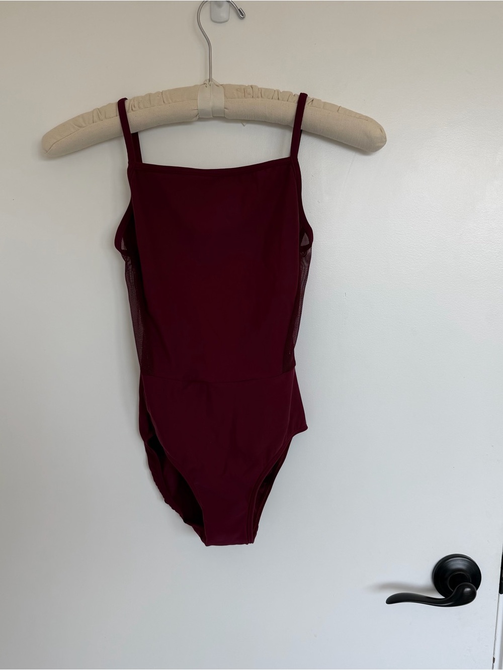 Custom Eleve Leotard (Alana), Small, Burgundy, Mesh Back, Fully front lined